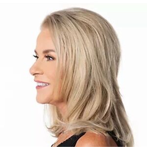 Toni Brattin Clip in Hair Topper Pump it Up Fall Straight Heat Friendly